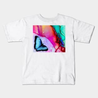 colors and butterfly Kids T-Shirt